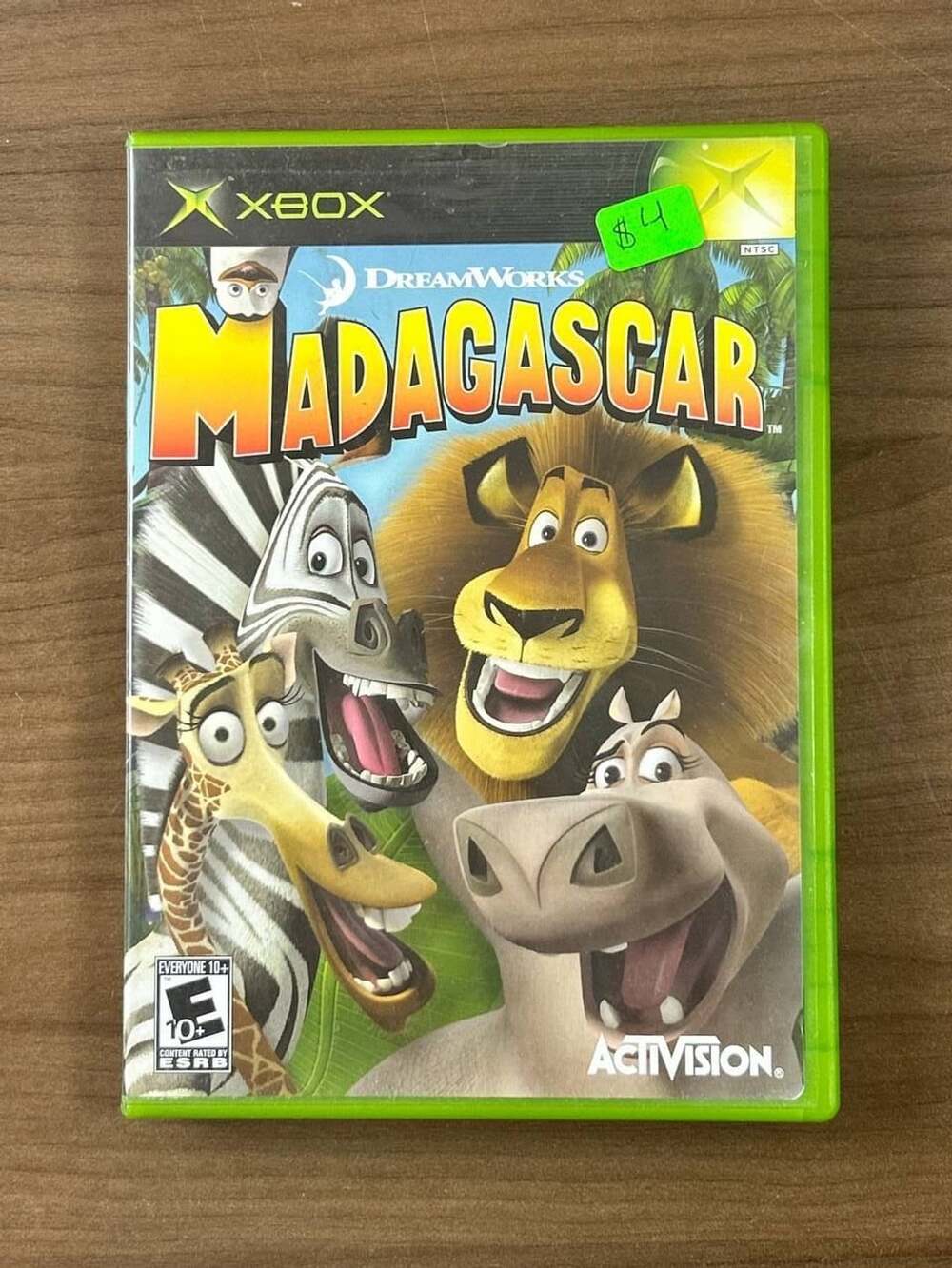 Madagascar Original Xbox 2005 Activision NTSC Game Disc & Case No Manual